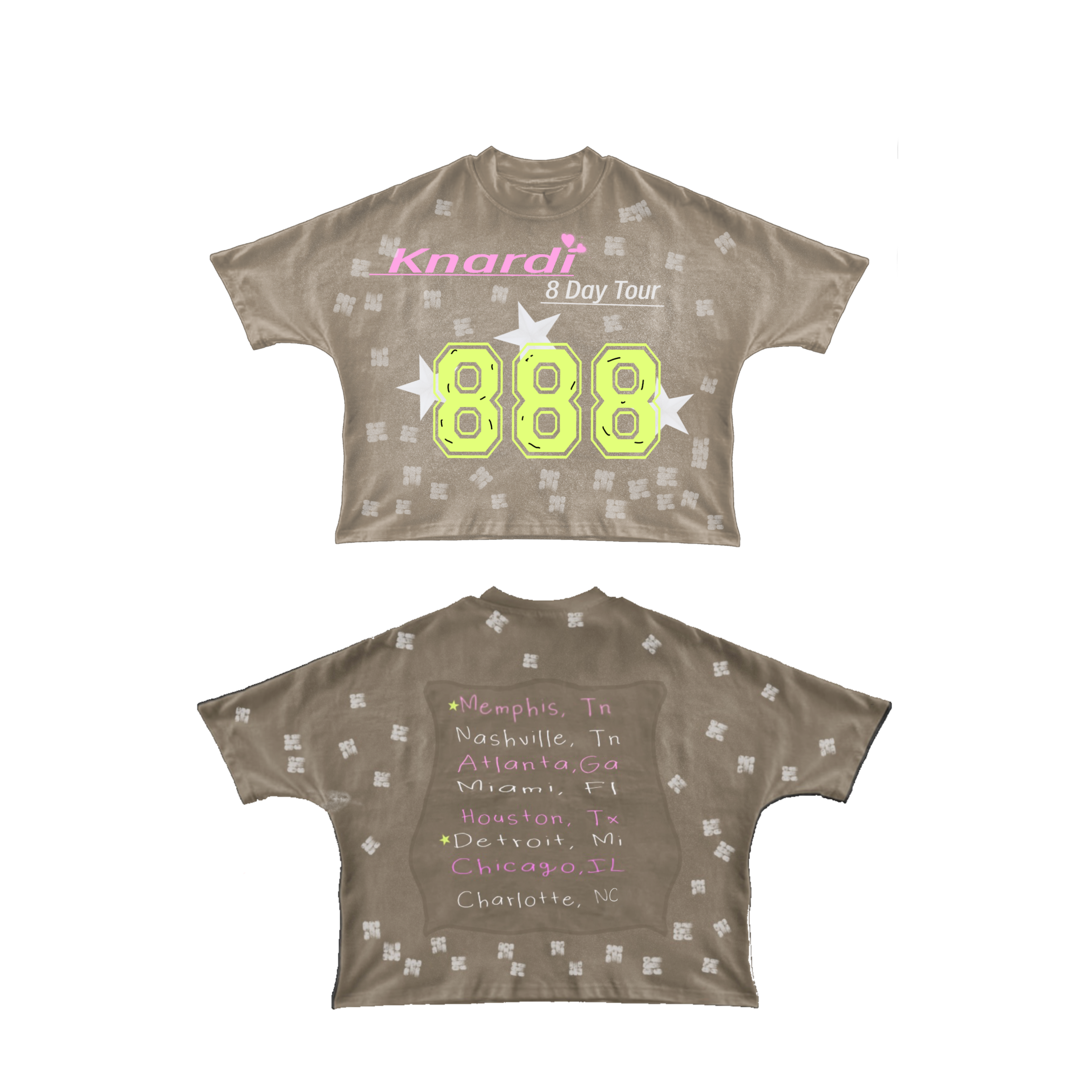 KNARDI 8DAY TOUR TEE "TAN"